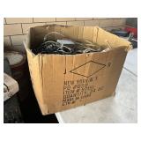 Misc. electronics and wire lot, large box