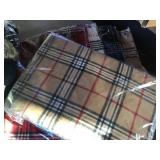 2 dozen plaid scarves new old stock assorted