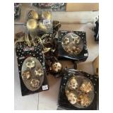 Leopard print Christmas ornaments