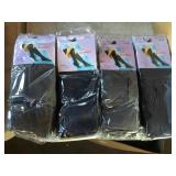 4 dozen ladies trouser socks Grey and navy