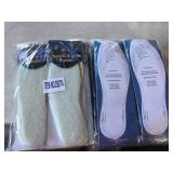 2 dozen fuzzy insoles for shoes trim to fit new