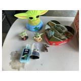 Star Wars baby Yoda lot, candy tin is empty