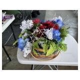 Patriotic flower basket