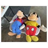 Battery operated Mickey Mouse and Goofy