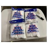 2 dozen kids sports socks USA made new old stock