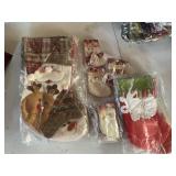 Assorted sizes of Christmas stockings. New old