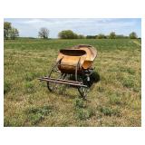 Natural finish sleigh