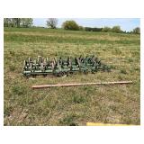 3 sections of spring tooth harrows and evener