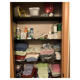Towels and misc closet clean out