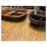 Divided serving bowls