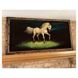 Large horse on velvet possibly 5ï¿½