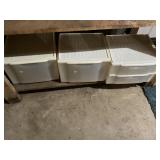 3 storage drawers