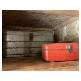 2 metal tool boxes look to be empty