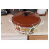 Vintage enamel stock pot