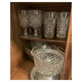 Fancy clear glassware