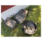3 plastic containers or cases