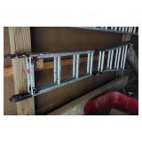 Folding ladder, folds into 4 sections