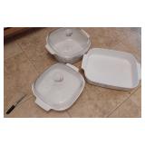 Corningware casserole set, 2 with lids