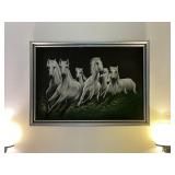 Horse picture on velvet