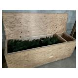 Large Christmas tree, in plywood box