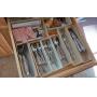 Drawer of kitchen utensils