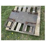 Skid loader plate walk thru style