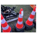 (10) traffis cones