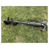 Excavator post hole auger