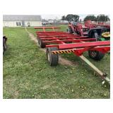 8 bale, round bale wagon, w/a trandum running gear