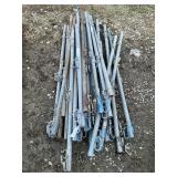 Lot of scaffolding safety guard rails