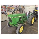 John Deere 1050 compact diesel 4Wd tractor runs