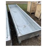 Galvanized feed bunk