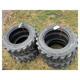 (4) skid loader tires 10-165n.h.s