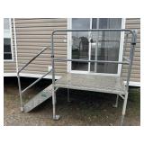 Aluminum adjustable steps