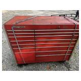 Snap-On double bank red tool box, in good working