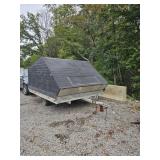 2001 R&R Two Place Snow mobile trailer w/title