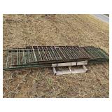 Rod iron metal fence (6) sections