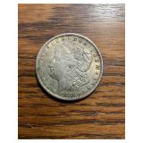 1921 Morgan silver dollar