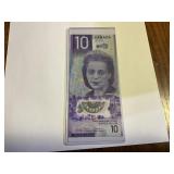 Canada $10 bill 2018