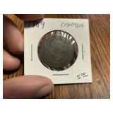 1859 Canada one cent