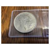 1886 Morgan silver dollar