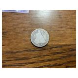 1888 silver seated dime