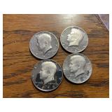 (4) Proof Kennedyï¿½s half dollar