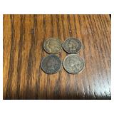 Indian head penny 1895,1900,1902,1902