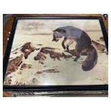 A fox after a mouse and a Shepherds Call prints