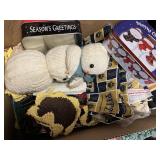 Fabric and tin boxes