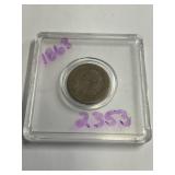 1863 Indian Head penny Civil War era