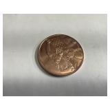 One AVDP ounce .999 Copper round Trump coin