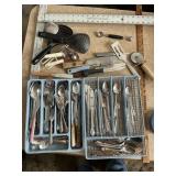 Lot of flatware & utensils