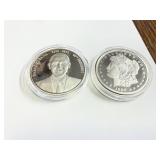2009 Obama + 1889 Morgan Tribute coin